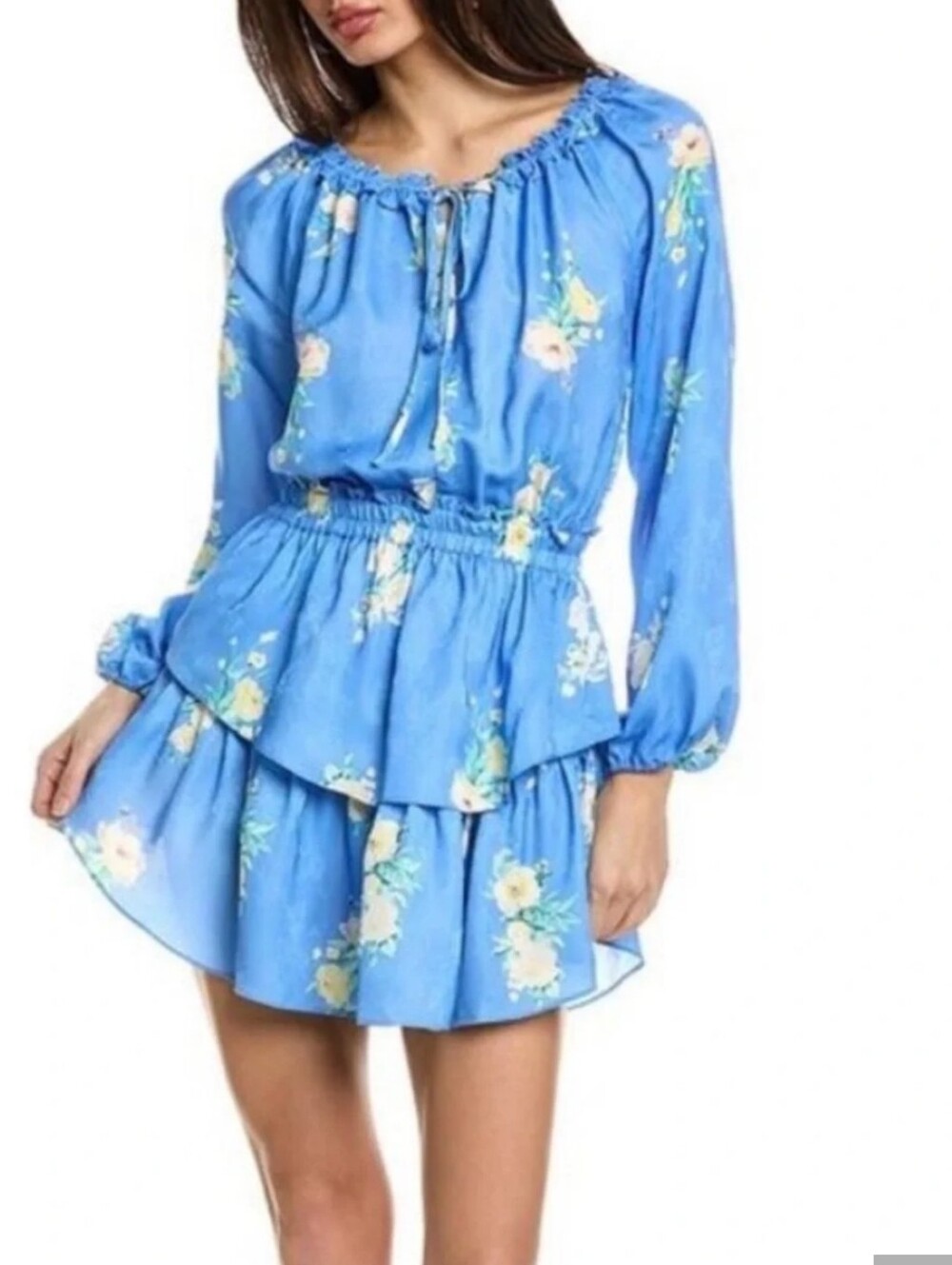 love shack fancy dress Blue/yellow Floral Size Small